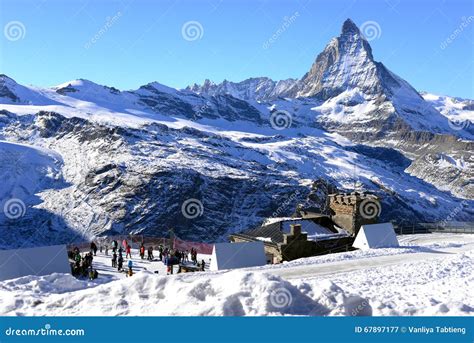 The Most Beautiful Swiss Alps Matterhorn In Zermatt Stock Image