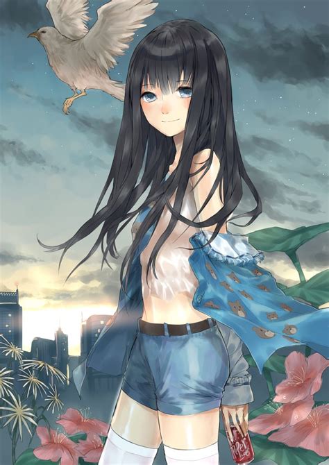 kết quả hình ảnh cho anime girl black hair bikini anime black brown hair pinterest anime