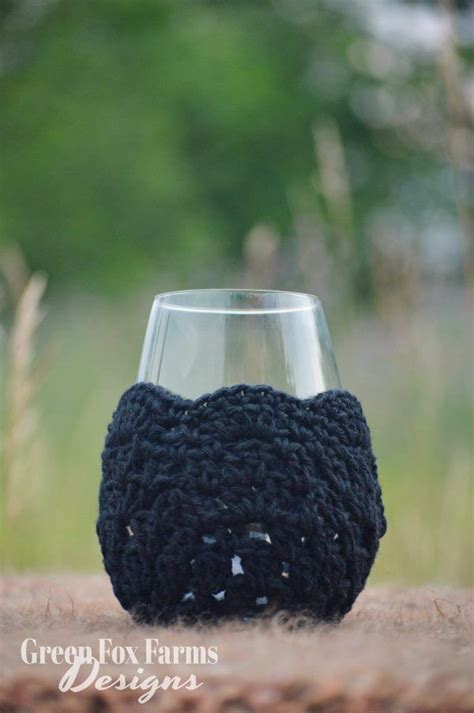 Wine Glass Cozy Free Crochet Pattern With Images Stemless Wine Glass Wine Glass Glass