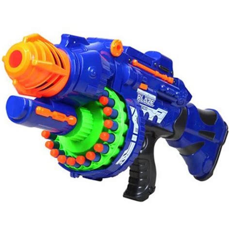 Electric Toy Gun Toy Guns 20 Pcs Soft Bullet Big Gun Launchers Cs