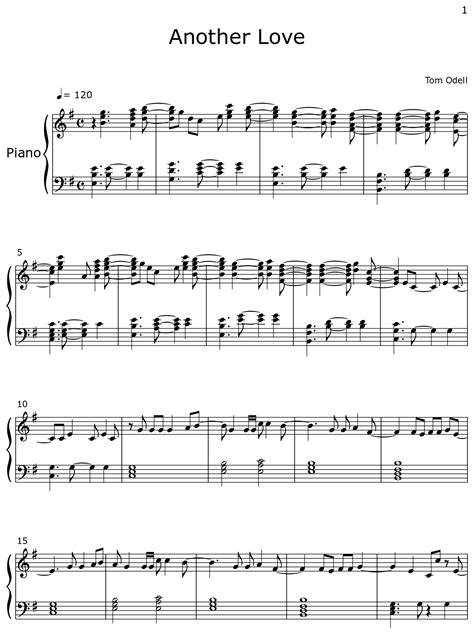 Another Love Sheet Music For Piano
