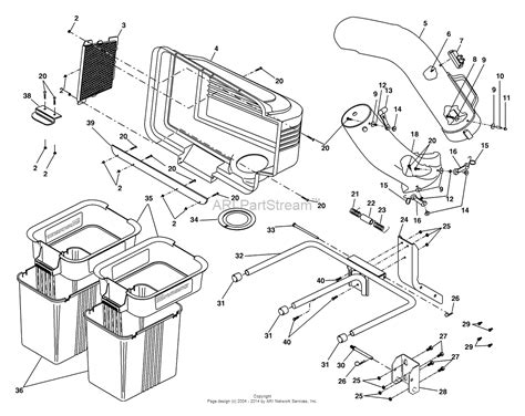 Craftsman Lawn Tractor Leaf Bagger Parts Diagram