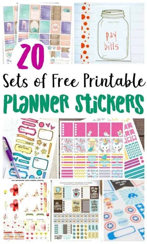 Planner Stickers Printable Free