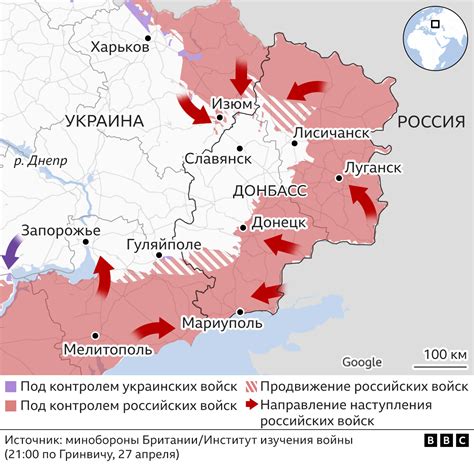 Война в Украине день 65 й Россия пытается наступать в Донбассе