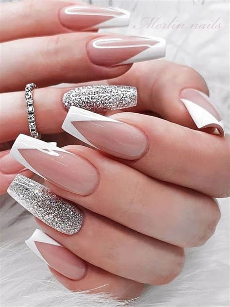 Stunning V French Tip Nails Designs Cute Manicure