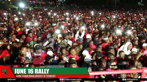 Cic Julius Malema Addresses Eff June 16 Rally Youtube