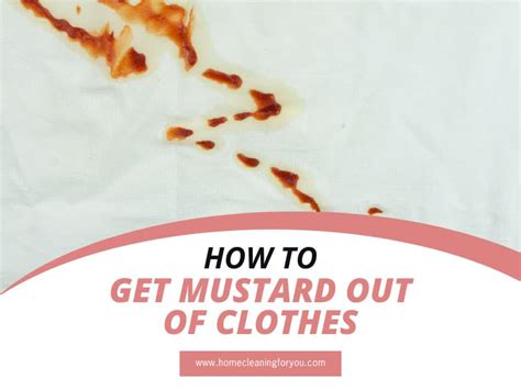 How To Get Mustard Out Of Clothes A Detailed Guide In 2022