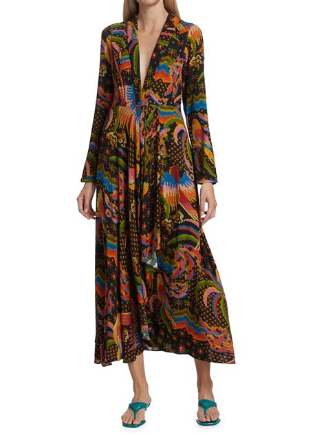 Farm Rio Macaw Island Maxi Dress In 2022 Maxi Dress Dresses Black