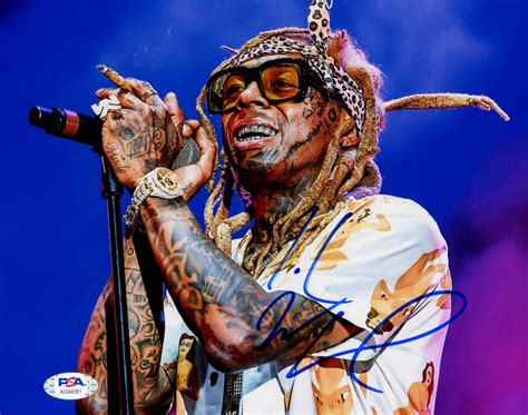 Lil Wayne Signed 8x10 Photo Psa Coa Pristine Auction