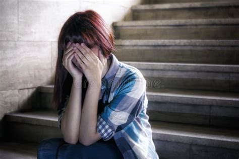 Depressed Girl Stock Photo Image Of Young Depressed 71877536