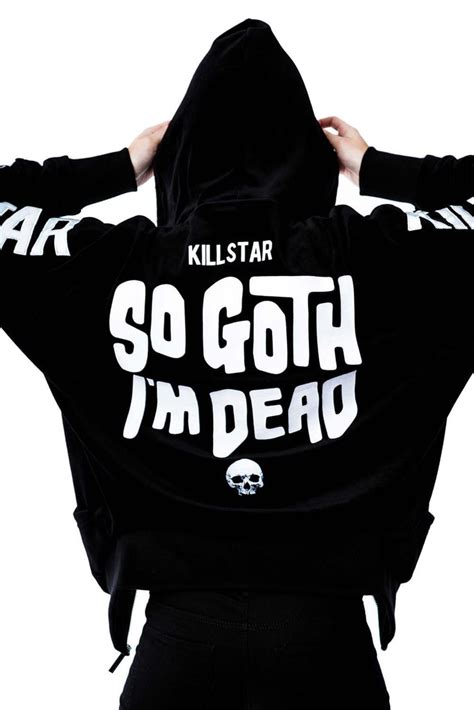 So Goth Velvet Hoodie B Killstar Us Store