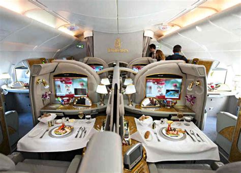 Emirates Airbus A380 First Class Suite Center Seat First And Business