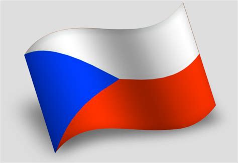 La bandera de la república checa (en checo:národní vlajka) está formada por dos franjas horizontales de igual anchura, siendo de color blanco la superior y de color rojo la inferior, con un triángulo isósceles de color azul, cuya base coincide con el borde del asta de la bandera. Bandera de Checa, Republica - Banderas Texalia