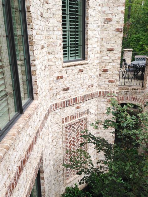Fantastic Detail On This White Brick Home Using Oyster Pearl Brick By