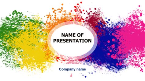 Download free Happy Colors powerpoint template for presentation | My Templates Shop