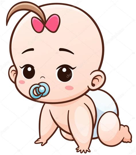 Vector Illustration Of Cartoon Baby Learn To Crawl Premium Vector In