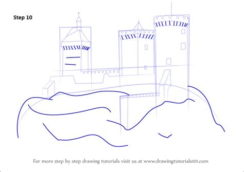 Learn How To Draw A Medieval Castle Castles Step By Step Drawing
