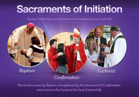Sacraments Of Initiationwe Are Born Anew By Baptism Strengthened By
