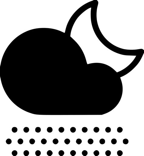 Night Fog Cloud Moon Svg Png Icon Free Download 540580
