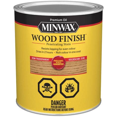 Minwax 946ml Golden Oak Alkyd Wood Stain Home Hardware