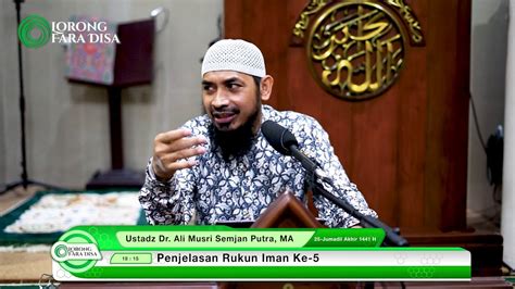 Rukun islam artinya adalah lima tindakan dasar dalam islam. Ustadz Dr Ali Musri Semjan Putra, MA - Penjelasan Rukun ...