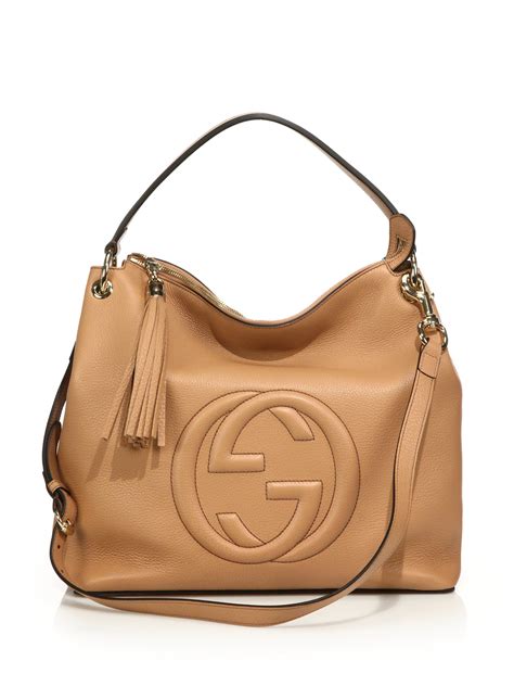 Gucci Cotton Soho Large Hobo Bag In Brown Lyst