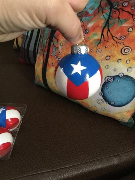 See the menu for a puerto rican. Flag of Puerto Rico Glass Christmas Ornaments | Etsy ...