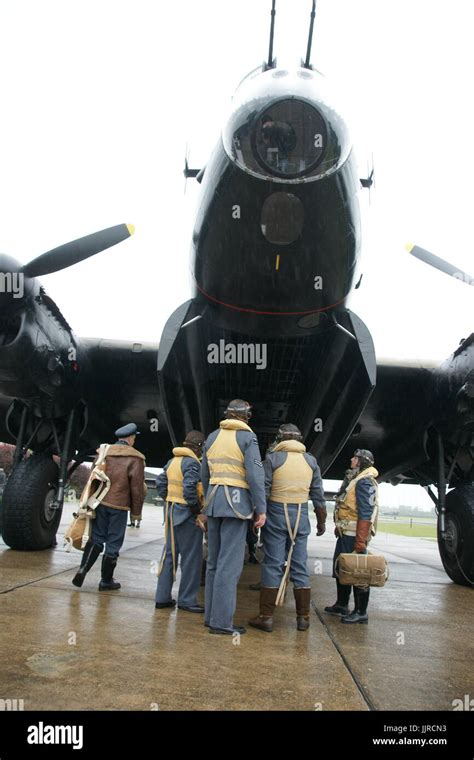 Avro Lancaster Bomber World War Two Heavy Bomber Stock Photo Alamy