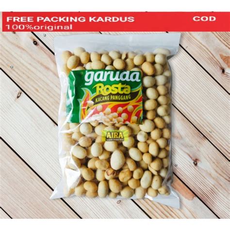 Jual Snack Kiloan Kacang Garuda Rosta Bawang Rosta Pedas 250gr Shopee