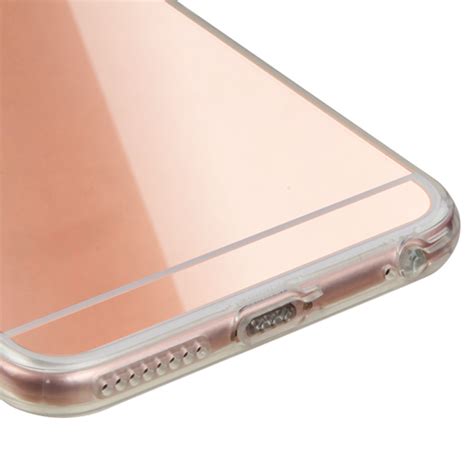 Rose Gold Transparent Clear Gummy Cover For Apple Iphone 6s Plus 6 Plus