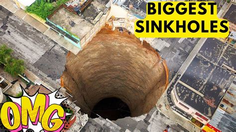 Top 10 Biggest Sinkholes In The World Largest Sinkholes Youtube