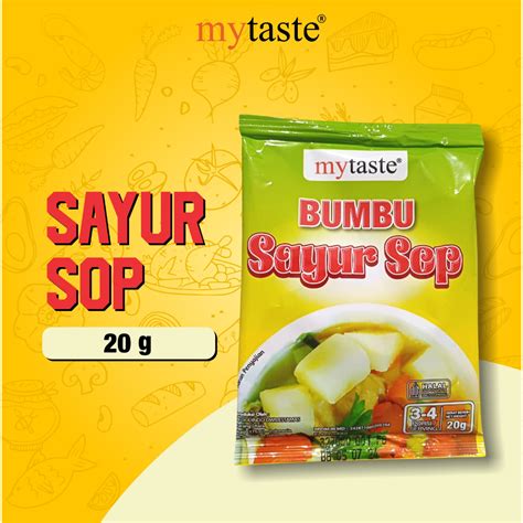 Jual My Taste Bumbu Sayur Sop 20gr Bumbu Sayur Sop Instan Bumbu Sayur