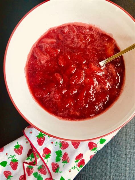 Easy Strawberry Sauce A Delicious Addition To Any Dessert With