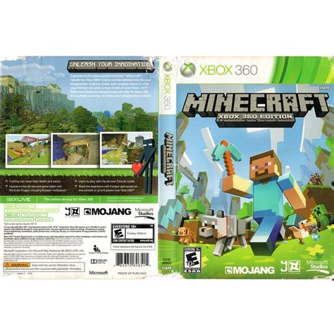 Minecraft Xbox 360 1 Com Detalhe Arena Games Loja Geek