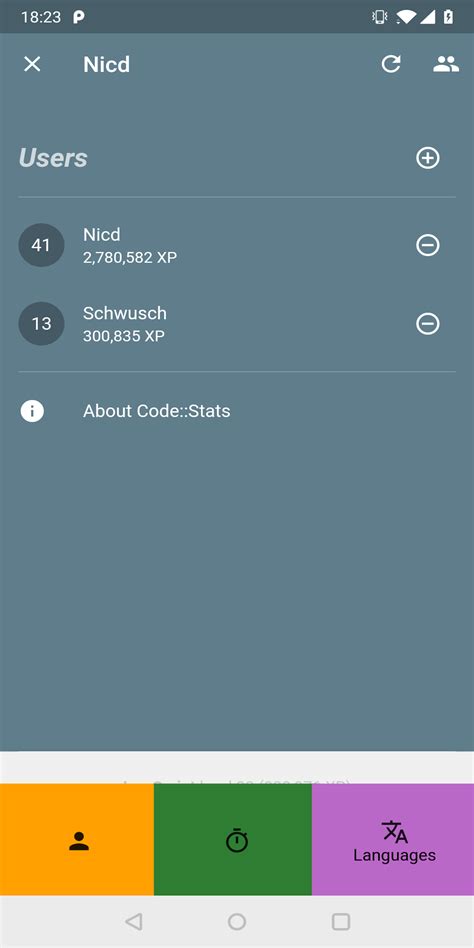 Flutter App For Browsing Codestats Profiles