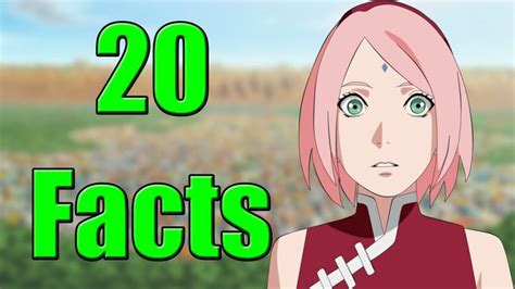 Sakura Haruno Naruto 20 Awesome Facts You Didnt Know Sakura Haruno Fun Facts Facts You