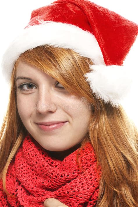 Redhead Young Woman Wearing Casual Orange Sweater Looking At The Camera