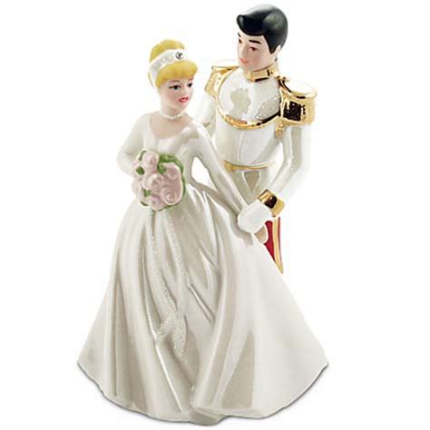 disney cake topper cinderella prince wedding porcelain figure