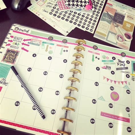 Big Happy Planner Monthly Layout Planner