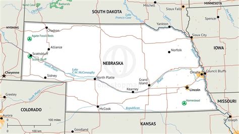 Nebraska Political Map