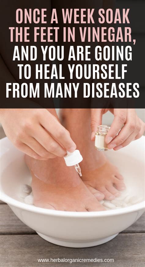 Once A Week Soak The Feet In Vinegar And You Are Going To Heal
