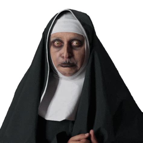 The Nun Halloween Sticker By Enchufetv For Ios Android Giphy