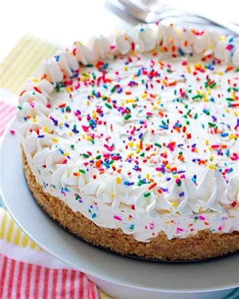 Fresh Off Our Instagram Feed No Bake Funfetti Cheesecake Just In Time