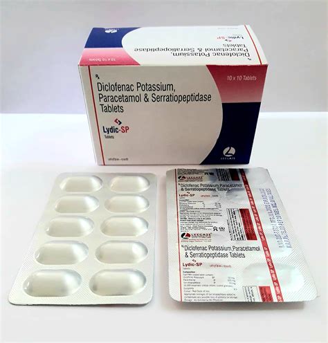 Diclofenac Mg Paracetamol Mg Serratiopeptidase MG Leegaze Pharmaceuticals Pvt