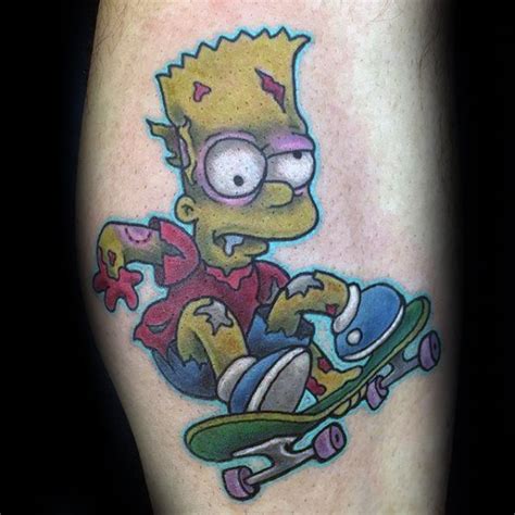 50 Bart Simpson Tattoo Designs Für Männer Die Simpsons Ink Ideen Mann Stil Tattoo