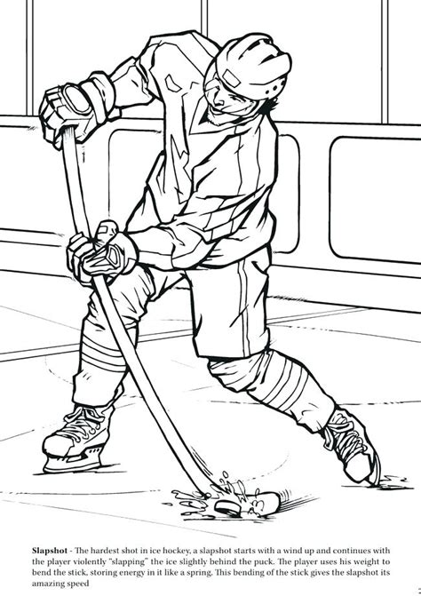 Ice Hockey Coloring Pages At Free Printable