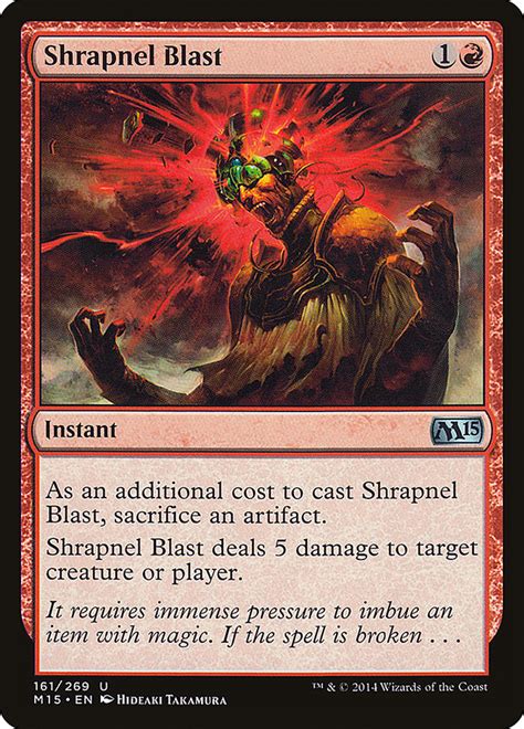 Shrapnel Blast Magic Card