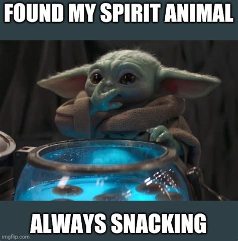 Baby Yoda Snacking Imgflip