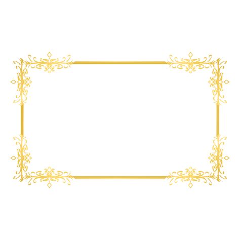 Gold Decorative Border Vector Hd Images Gold Decorative Frame Border