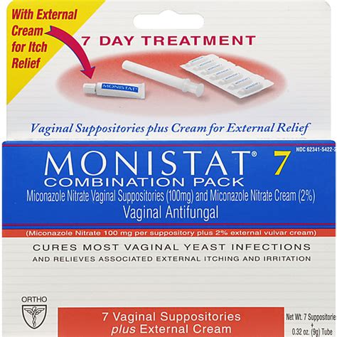 Monistat Vaginal Antifungal Combination Pack 1 Ea Stuffing Foodtown